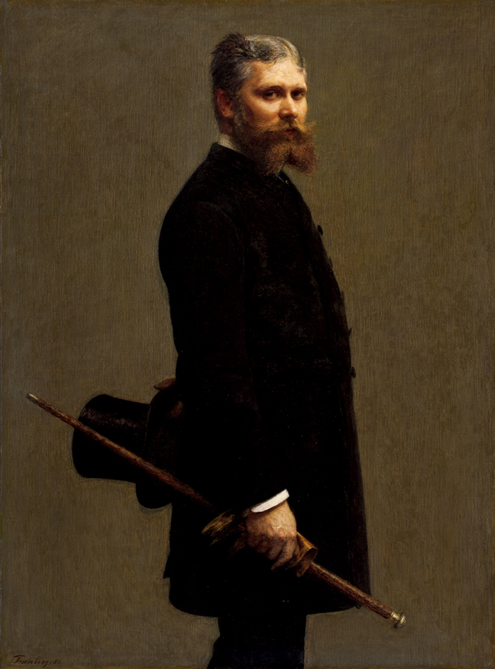 方丹·拉图尔 Fantin-Latour 莱昂先生的肖像 Henri Fantin-Latour Portrait of Leon Maitre
